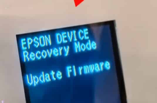 爱普生L3267开机显示Recovery Model固件更新升级失败修复