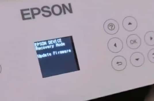 爱普生L3267开机显示Recovery Model固件更新升级失败修复